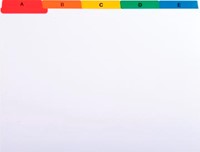 Exacompta tabbladen voor systeemkaartenbakken 25 tabs A5-2