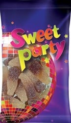 Sweet Party zure cola flesjes zakje van 100 g