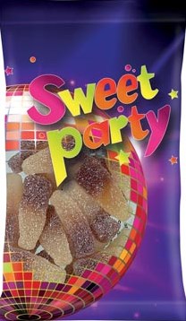 Sweet Party zure cola flesjes zakje van 100 g