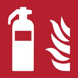 Pictogram brandblusser 150x150mm Tarifold