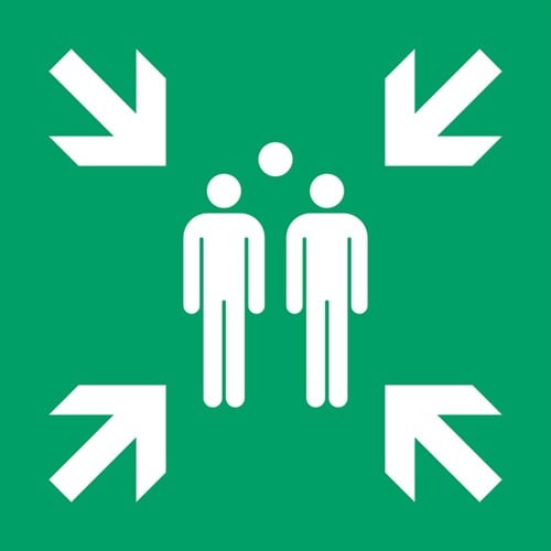 Verzamelplaats pictogram Tarifold 300x300mm