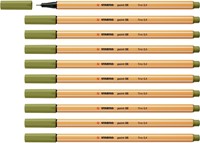 Fineliner STABILO point 88/37 fijn moddergroen-1
