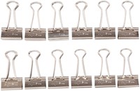 Papierklem MAUL 215 foldback 19mm capaciteit 7mm zilver 12 stuks-2