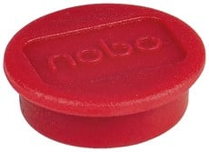 Magneet Nobo 24mm rood 10 stuks