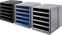 Han ladenblok Systembox Karma, met 5 open laden, eco-zwart-2