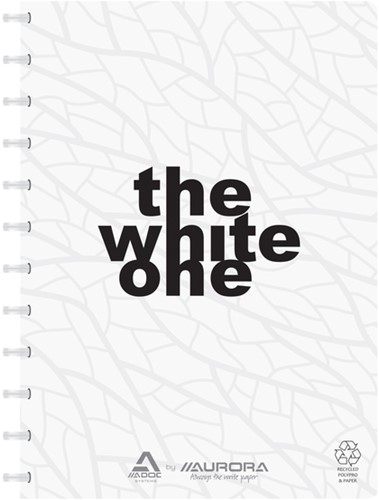 Notitieboek A4 blanco wit Adoc The White One 144 pagina's