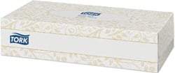 Tissues 2-laags  voor gezicht 100 tissues per doosje Tork