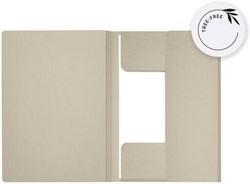 Dossiermap Djois Secolor Tree-Free A4 3 kleppen 226gr beige