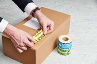 Rillprint etiketten Documenten ingesloten, ft 46 x 125 mm, rol van 250 stuks-3