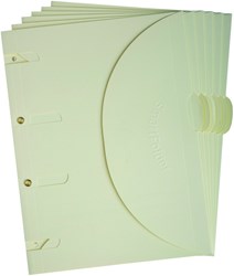 Smartfolder geperforeerde opbergmappen A4 Beige 6 stuks