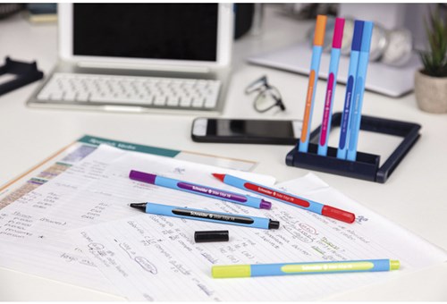 Balpen Schneider Slider Edge extra breed assorti etui à 8 stuks-3