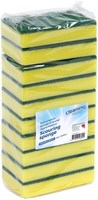 Schuurspons Cleaninq 140x90x28mm geel/groen 10 stuks