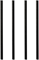 Drinkrietje Papstar 250mm papier zwart 100 stuks