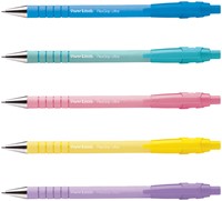 Pastelkleurige pennenset Papermate Flexgrip balpen schrijfkleur blauw-2