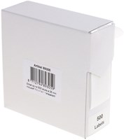 Rillprint ronde etiketten, diameter 25 mm, rol van 500 stuks, transparant-2