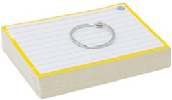 Flashcards A7 Geel incl. clipring