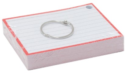 Flashcards A7 Rood incl. clipring