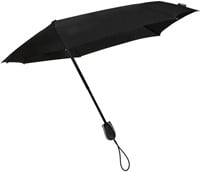 Stormparaplu STORMini® aërodynomisch opvouwbaar windproof 90 cm zwart
