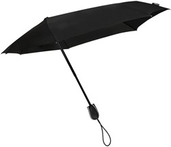 Stormparaplu STORMini® aërodynomisch opvouwbaar windproof 90 cm zwart