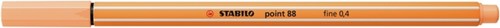 Fineliner STABILO point 88/25 fijn pastel oranje-3