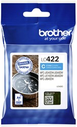 Brother inktcartridge 550 pagina's OEM LC-422C cyaan