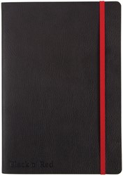 Notitieboek A5 gelinieerd Zwart Oxford Black n' Red Business Journal 72 vel