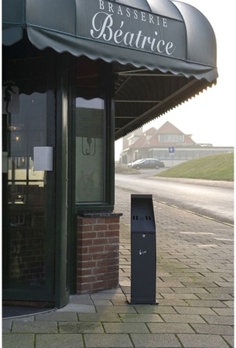 Asbak staand Vepa Bins zuil vrijstaand zwart-2