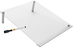 Notitiebord Nobo transparant acryl schuin A4