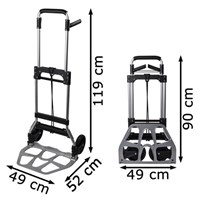 Steekwagen Pavo opvouwbaar aluminium 120kg-2