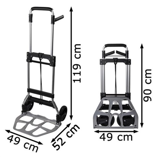 Steekwagen Pavo opvouwbaar aluminium 120kg-2