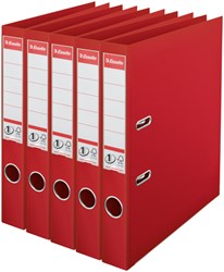 Esselte ordner 2 rings PP 50 mm rood 5 stuks