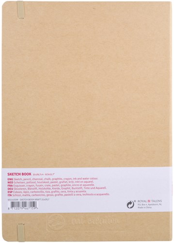 Schetsboek Talens Art Creation 80 witte vellen 140gr 210x300mm kraft-3