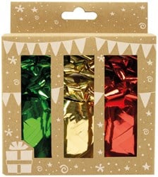 Krullint en cadeau strik 12-delig assorti