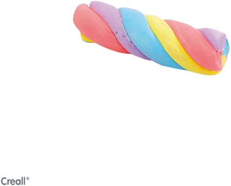 Stoepkrijtklei Creall 6 stuks 6 kleuren à 125 gram-3