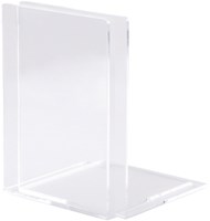 Boekensteun MAUL acryl 12x12x17cm set 2 glashelder-1