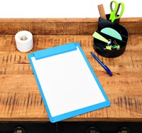 Klembord A4 MAULgo uni recycled blauw staand stuk-4