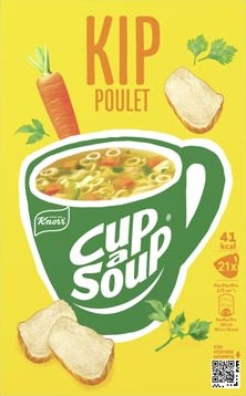 Cup-a-Soup Knorr Kip 21 zakjes zonder toevoegingen