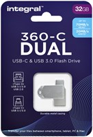 USB-stick Integral 3.0 USB-360-C Dual 32GB-3