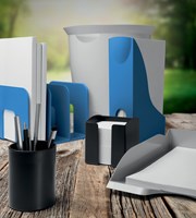 Brievenbak Durable ECO A4 Grijs stapelbaar blauw 63 x 337 mm-3