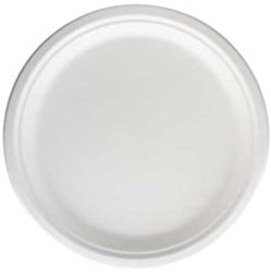 Bord suikerriet IEZZY 260mm PFAS-vrij wit 50 stuks wit