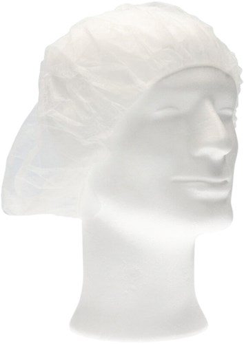 Haarnet CMT bouffant non-woven M 50cm PP wit-2