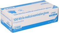 Nitril handschoenen CMT maat L blauw 100 stuks