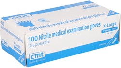 Handschoen CMT maat XL nitril blauw