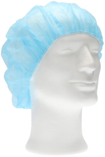 Haarnet CMT bouffant non-woven M 50cm PP blauw-3