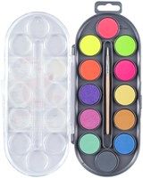 Waterverf Bruynzeel inclusief penseel set á 12 metallic- en neonkleuren-2