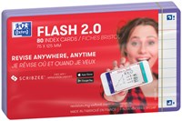 Flashcards Oxford 2.0 75x125mm 80vel 250gr lijn paars-2