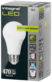 Integral Classic Globe LED lamp E27 dag/nacht sensor niet dimbaar 5.000 K 4,8 W 470 lumen-3
