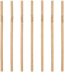 Drinkrietje IEZZY karton buigbaar Ø 6x240mm 100% fair 200 stuks bruin