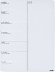 Magnetische planner Desq week 40x30cm magnetisch