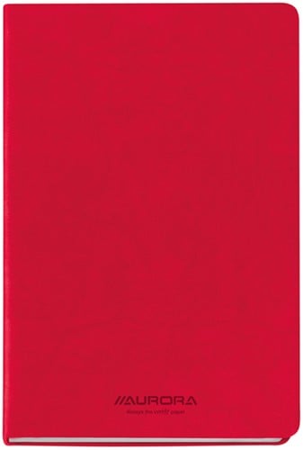 Notitieboek A5 gelinieerd rood Aurora Capri
